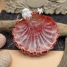 Handgemachte Seifenschale aus Epoxidharz – Muschel mit Glitzer