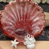Handgemachte Seifenschale aus Epoxidharz – Muschel mit Glitzer