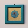 Erzengel Sandalphon Wand Deko, Engel der Musik Bild mit Blattgold