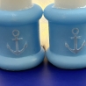 Kerzenhalter 2er Set NEU Resin Handmade mit Anker Unikate 