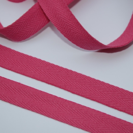 Köperband Baumwolle 14 mm pink Nahtband