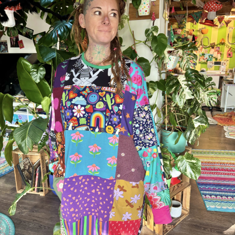 Kartoffelsackkleid mit Taschen Größe M-XL