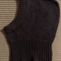 Balaclava Schalmütze in schwarz enganliegend aus Baumwolle