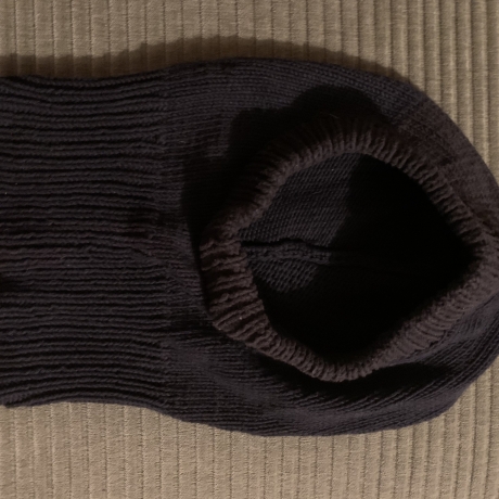 Balaclava Schalmütze in schwarz enganliegend aus Baumwolle