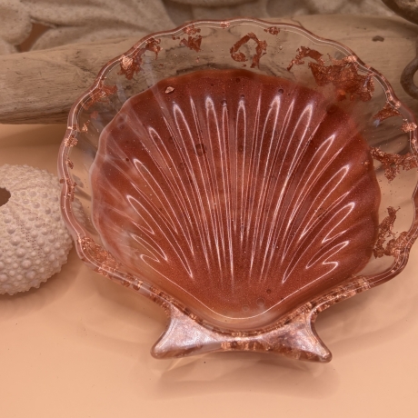 Handgemachte Epoxidharz-Seifenschale  Maritime Seifenablage  