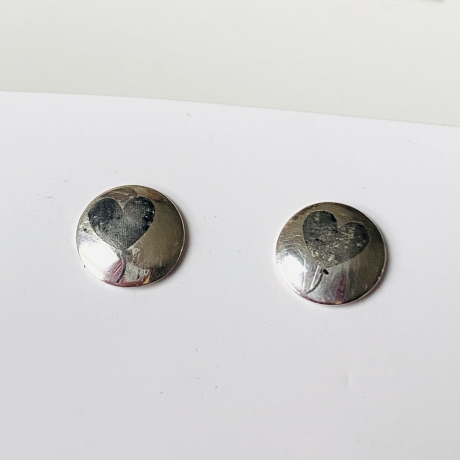 Ohrstecker aus Silber „Herzluftballon“