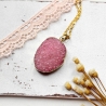 Zartes Rosa • Kette gold | Halsschmuck | Halskette | Druse