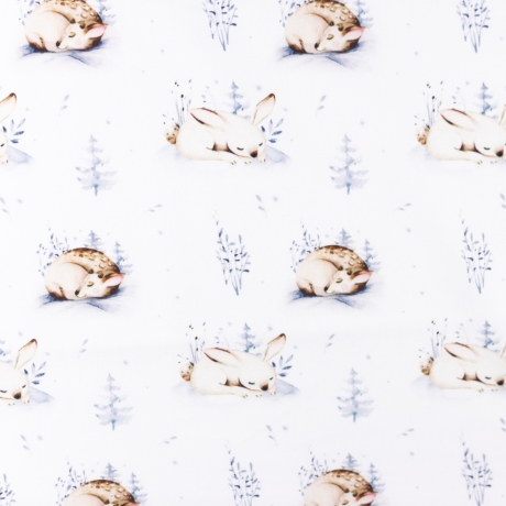 Baumwolle Druck Popeline Reh | Tiere | Öko Tex 100 | Poplin 