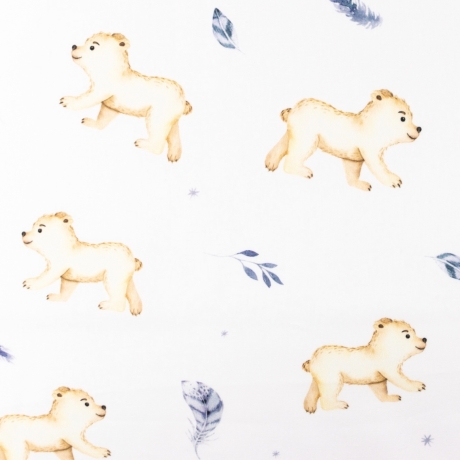 Baumwolle Druck Popeline Bär | Tiere | Öko Tex 100 | Poplin 