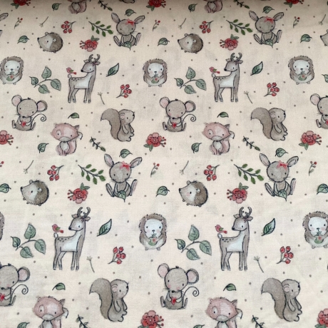 Baumwolle Druck Popeline | Tiere |Öko Tex 100 | Poplin 