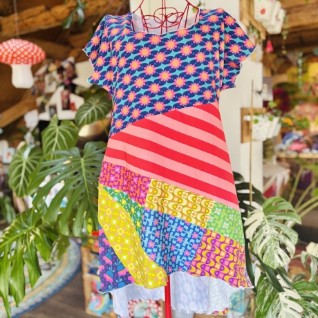 Vokuhila Kleid in A-Form Größe 38-42