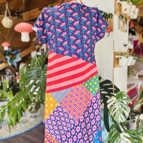 Vokuhila Kleid in A-Form Größe 38-42