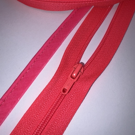 Reißverschluss 3mm neonfuchsia + Zipper neon-fuchsia