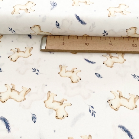 Baumwolle Druck Popeline Bär | Tiere | Öko Tex 100 | Poplin 