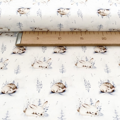 Baumwolle Druck Popeline Reh | Tiere | Öko Tex 100 | Poplin 