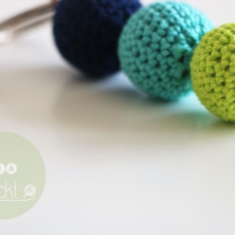 Schlüsselanhänger  ✭  marine - jade - limone