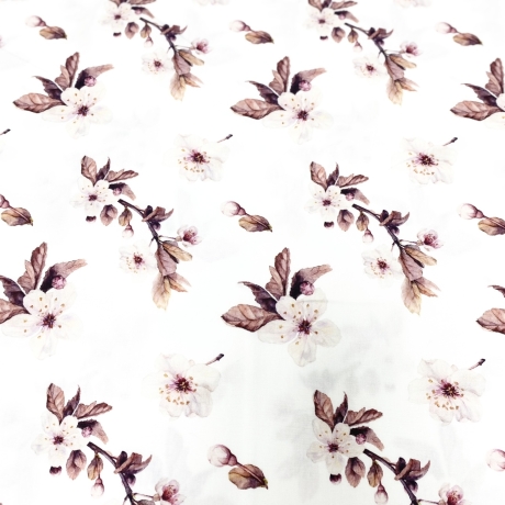 Baumwolle Druck Popeline | Blumen  |Öko Tex 100 | Poplin 