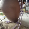 Brillenband NEU Handmade Perlenlook Lila 