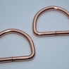 D-Ringe 40 mm rosegold 2 Stück kupferrot D-Ring