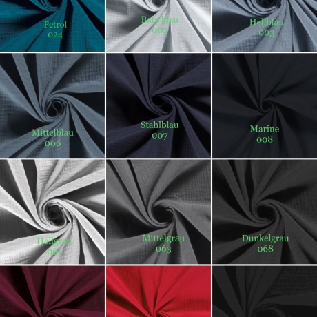 Musselin Tuch XXL | Schal | Halstuch | Dreieckstuch | 42 Farben