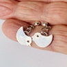 Hängeohrringe aus Silber „Vögelchen“