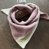 Dreieckstuch aus Musselin zum Knoten - Schal Halstuch rose/beige