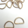 6x D-Ring 25 mm gold rosAgold D-Ringe 