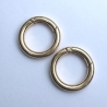 2x Rundkarabiner gold 35mm / 24mm Schlüsselring Taschenring 