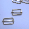 6x Schieber 25 mm gold beweglich leicht Gurtversteller