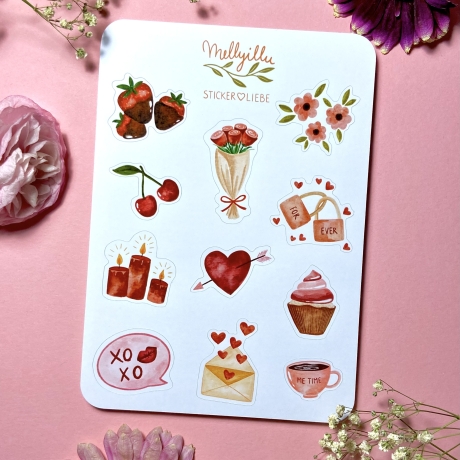 Zeit für Liebe - Sticker