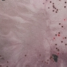Handgemachte Untersetzer aus Epoxidharz  Rosa Blüten mit Glitzer