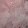 Handgemachte Untersetzer aus Epoxidharz  Rosa Blüten mit Glitzer