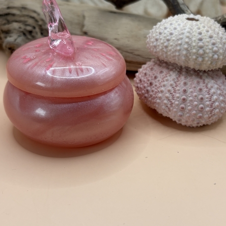 Kleine Handmade Schmuckdose „Pink High Heel“  