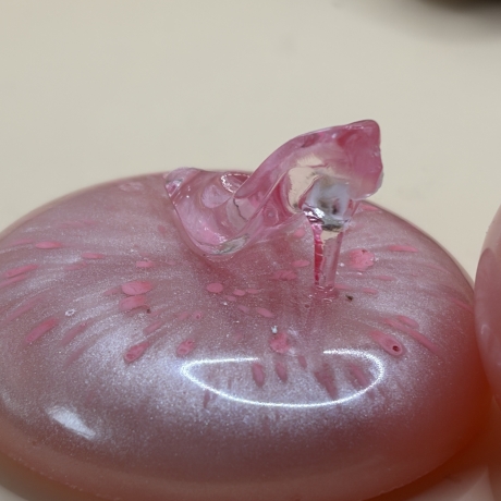 Kleine Handmade Schmuckdose „Pink High Heel“  
