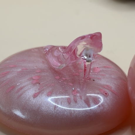 Kleine Handmade Schmuckdose „Pink High Heel“  