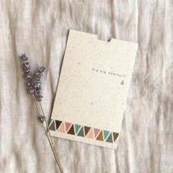 Hip Hip Hooray • Karte Gutscheinhülle Geldgeschenk Geburtstag