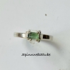 Schmaler Silberring „Grüner Rohturmalin“