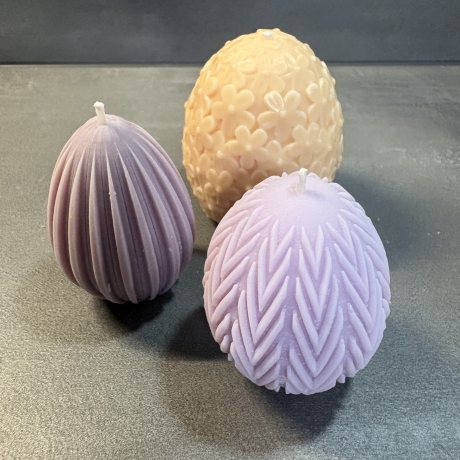 Osterei-Kerze 3er Set