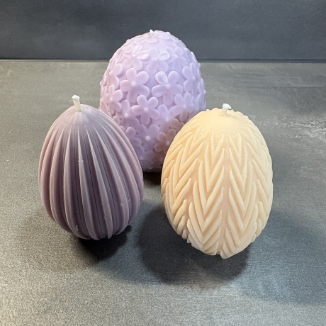 Osterei-Kerze 3er Set