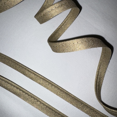 Paspelband gold 9 mm Biesenband goldfarben