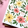 Blumenregen - klappbare Grußkarte (mit Umschlag)
