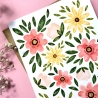 Blumenregen - klappbare Grußkarte (mit Umschlag)