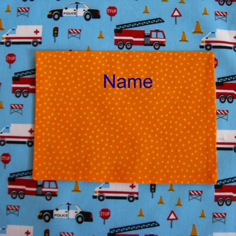 Kinderschürze  - Polizei/Feuerwehr - auf Wunsch personalisiert