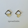 Ohrstecker aus Silber „Doppeltes Quadrat“