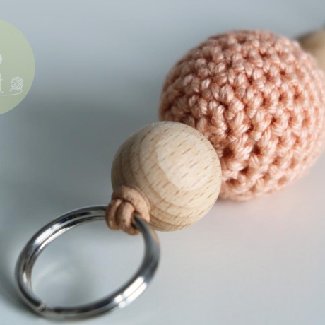 Schlüsselanhänger  ✭  aprikose