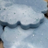 Handmade Untersetzer aus Epoxidharz Blau | Blüten Untersetzer | 