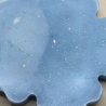 Handmade Untersetzer aus Epoxidharz Blau | Blüten Untersetzer | 