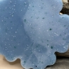 Handmade Untersetzer aus Epoxidharz Blau | Blüten Untersetzer | 