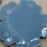 Handmade Untersetzer aus Epoxidharz Blau | Blüten Untersetzer | 