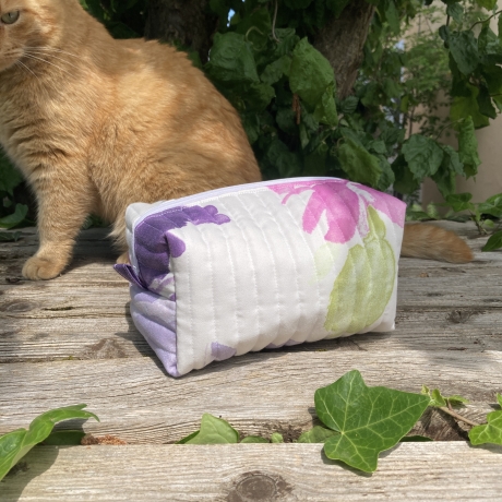 Kulturbeutel | Boxy Bag  | Blumen | Kosmetiktasche